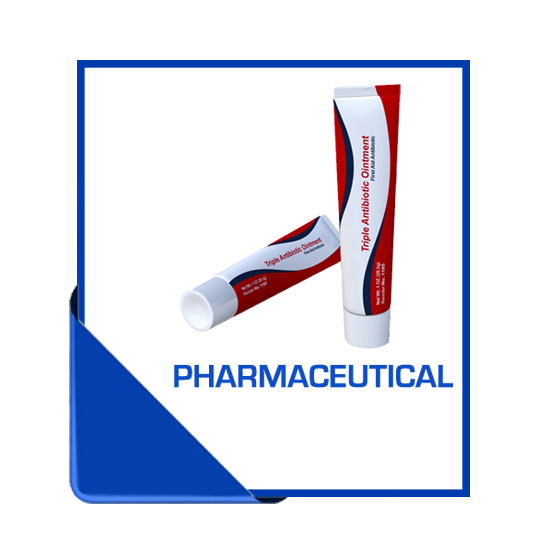 Pharmaceutical products filled and sealed in tubes