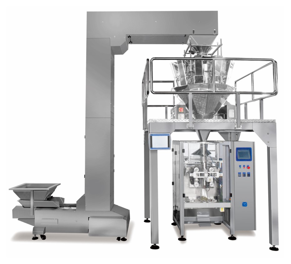 Multi-head weigher with Z conveyor