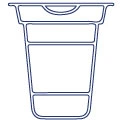Liquid and granule filling system on a cup filler