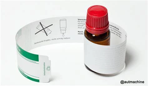 Wrap Around Labeling Technique on medication bottle