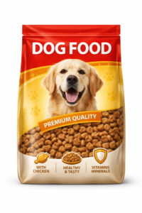 Premium quality dog food package