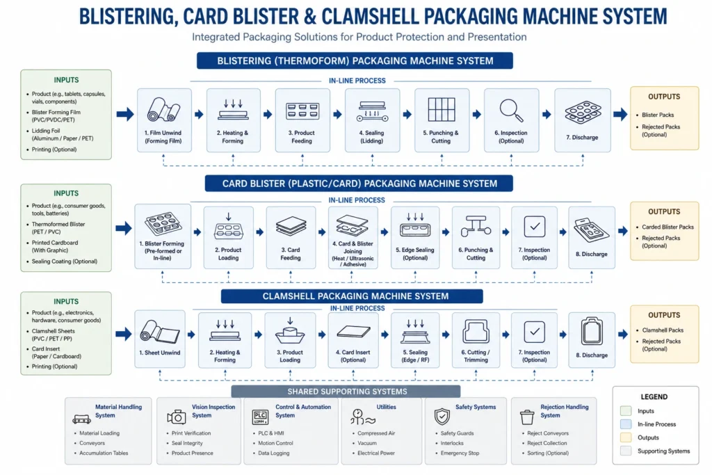 blister and clamshell machine diagram