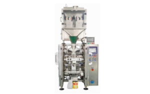 VFFS packaging machine with a 2-head weigher for 500 g to 5 kg bags