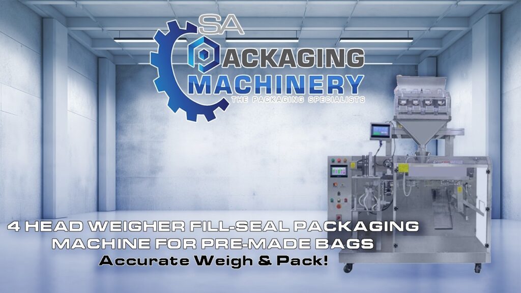 Automatic four-head weigher fill-seal packaging machine