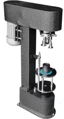Capping machine for metal and ROPP aluminium caps on glass bottles