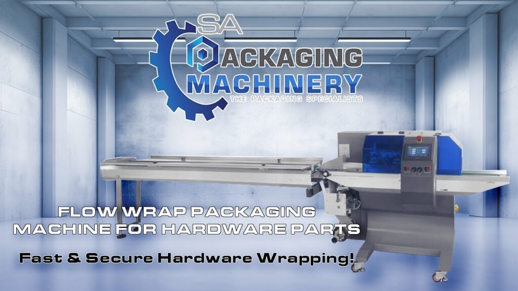 Flow wrap packaging machine for hardware video still