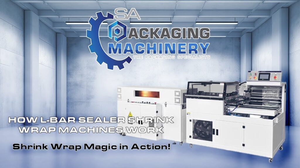 How an L-bar sealer shrink wrap machine works video still