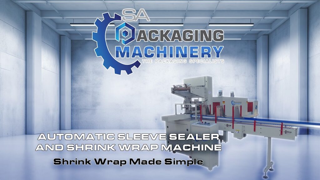 Automatic sleeve sealer and shrink wrap machine video still