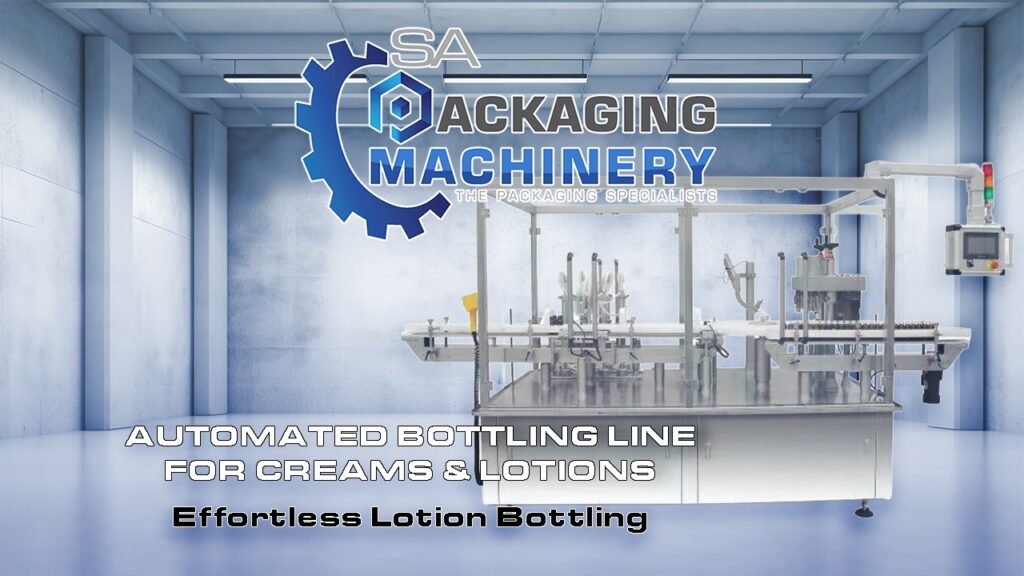 Automated bottling line for creams and lotions video still