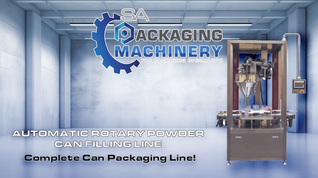 Automatic rotary can filling line video still
