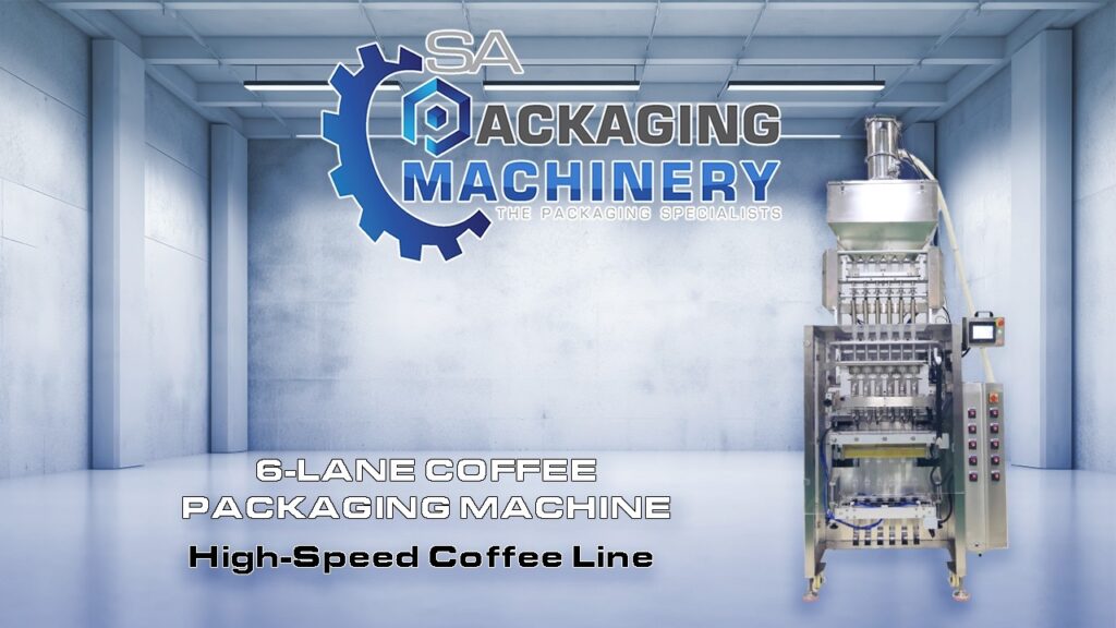 Six-lane coffee stick pack machine video still