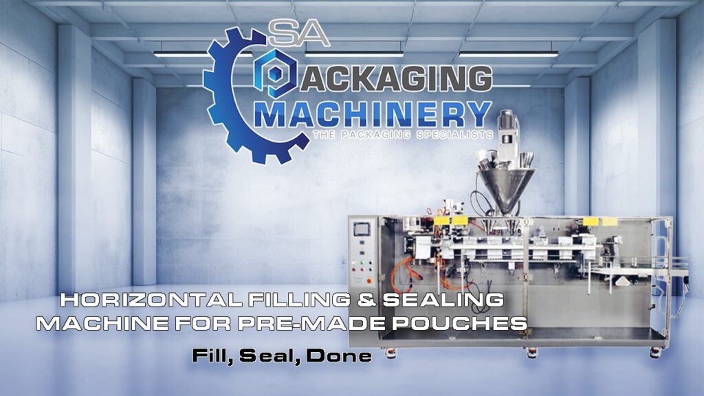Horizontal fill-seal machine for pre-made pouches video still