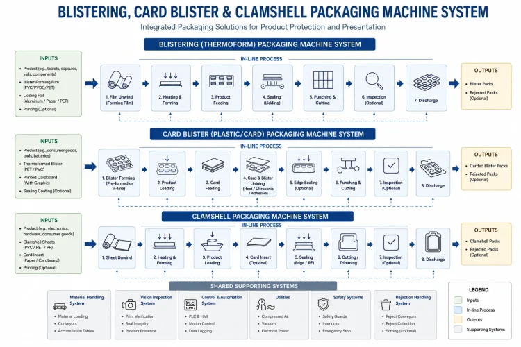 blister and clamshell machine diagram